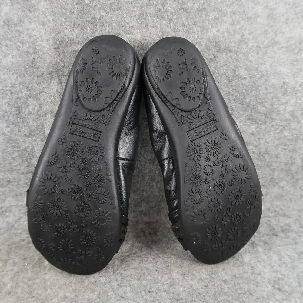 Faded Glory Shoes Kid 13 Ballet Flat Slip On Round Toe Girl Stretch Casual Black